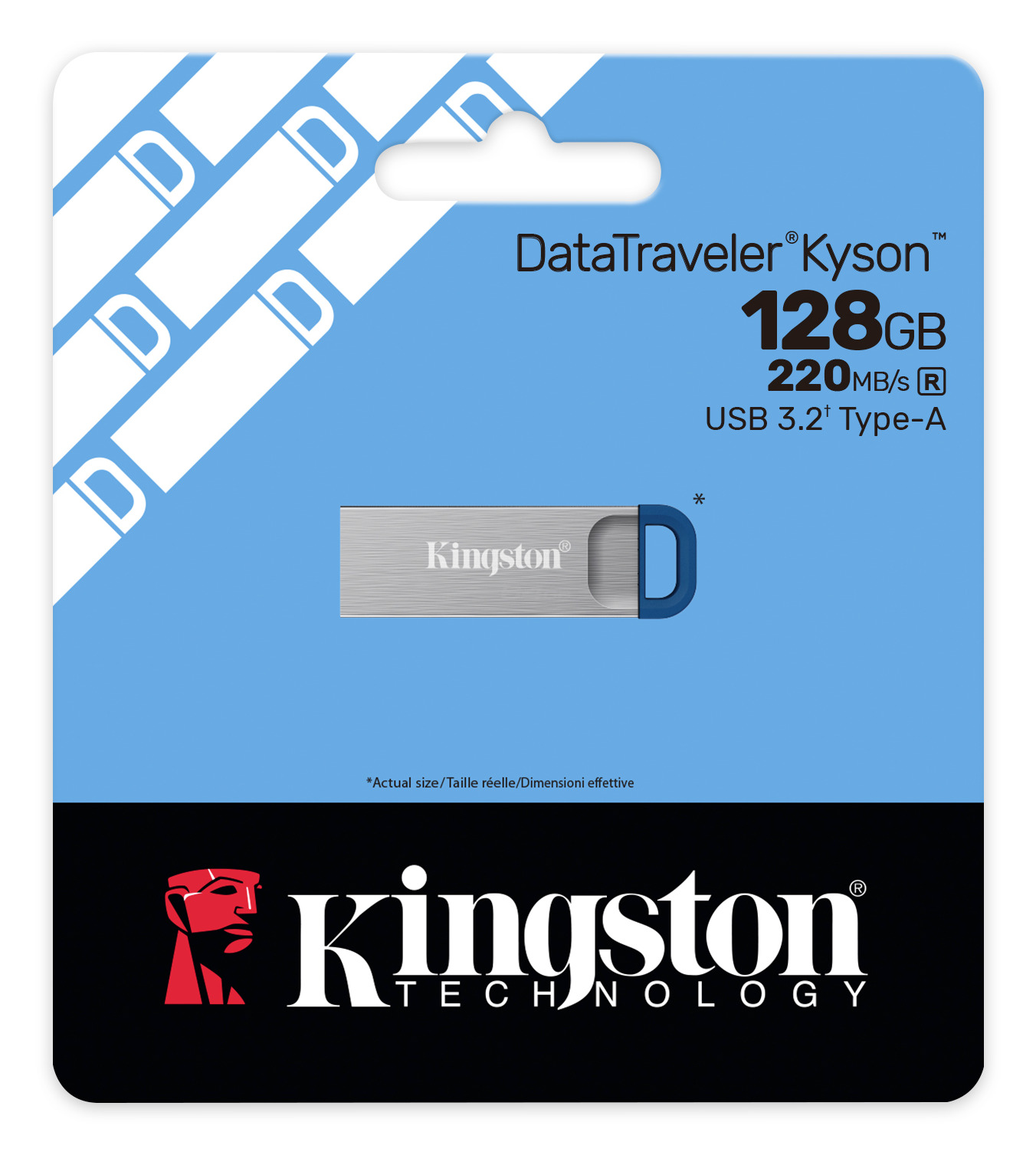 Kingston 128GB DataTraveler Kyson 220MB/s Metal USB 3.2 Gen 1