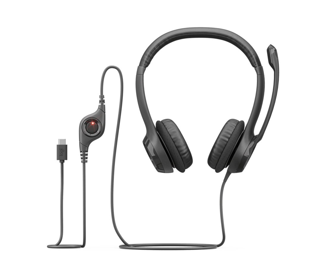 Logitech Audifono H390 USB-C Grafito