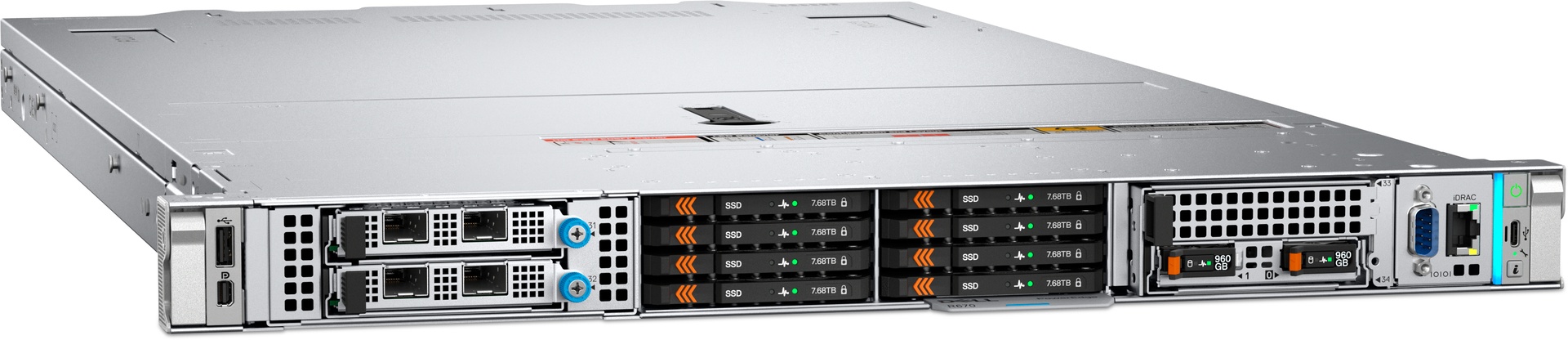 Dell Servidor R470 + 6511P + 4x 32GB + 960GB SSD + H965i + PS 3y