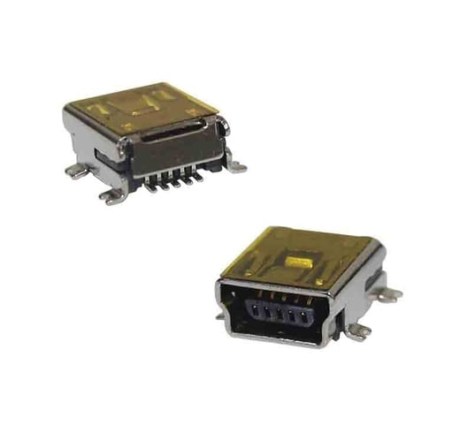 Conector mini USB Tipo B para PCB SMD 90°