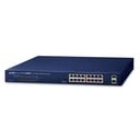 Switch Gigabit Ethernet 10/100/1000T 802.3at PoE de 16 Puertos + SFP 1000X de 2 Puertos