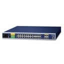 Switch Ethernet Administrado Combinado Industrial L2+ de 20 Puertos 10/100/1000T + 4 Puertos TP/SFP (-40~75 Grados C)