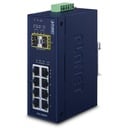 Switch Ethernet Industrial 10/100/1000T de 8 Puertos + 2 Puertos 100/1000X SFP (-40~75 Grados C)