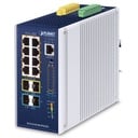 Switch Industrial L3 8 Puertos 10/100/1000T 802.3bt PoE + 2 Puertos 1G/2.5G SFP + 2 Puertos 10G SFP+ Switch Ethernet Administrado (-40~75 grados C)
