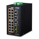 Switch Ethernet Administrado Industrial L3 de 16 Puertos 10/100/1000T 802.3at PoE + 2 Puertos 10/100/1000T + 2 Puertos 1G/2.5G SFP
