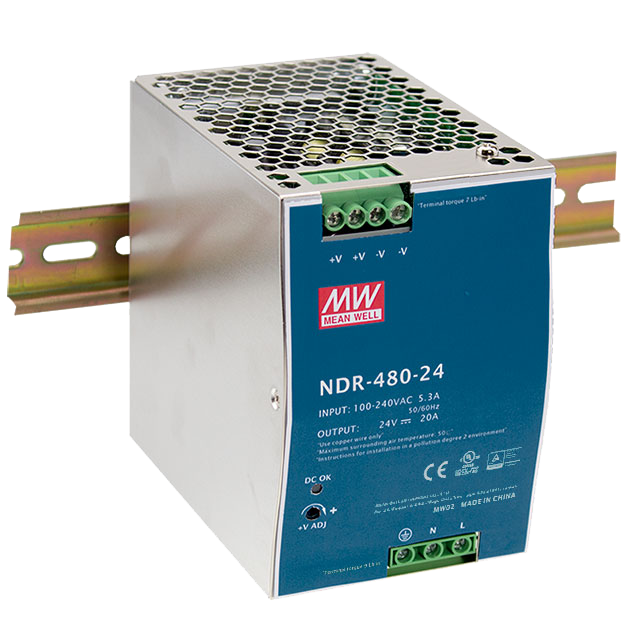 Fuente de poder Riel DIN metálica 480W NDR-480