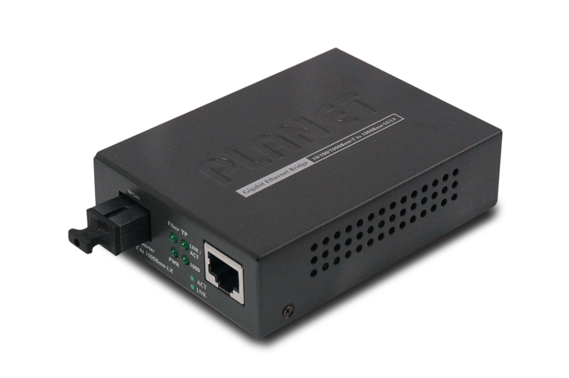 Conversor de Medios 10/100/1000BASE-T a 1000BASE-LX (WDM) TX:1550nm 20Km