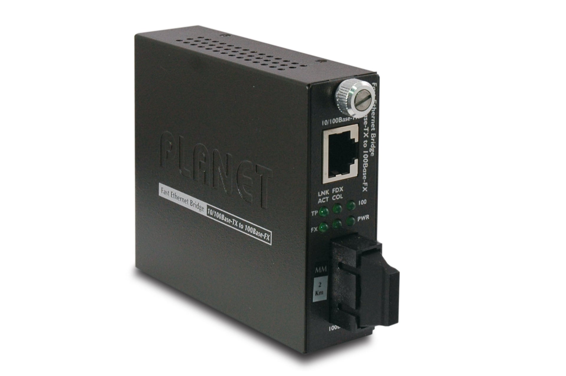 Conversor de medios smart 10/100Base-TX a 100Base-FX (SC, MM) - 2 km