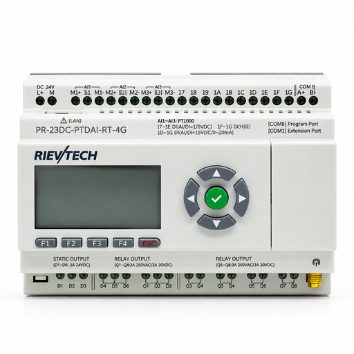 PLC 4G LTE con 13 entradas y 10 salidas incluye PT100