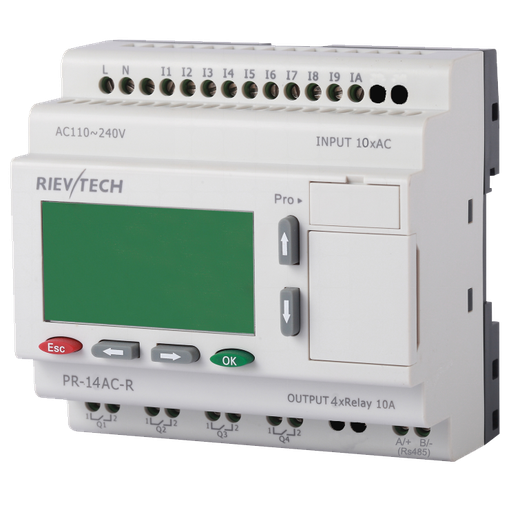 PLC programable AC 10 entradas 4 salidas