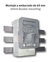 Base desconectable en carga para fusibles NH00 y NH000 160A max , 3 polos, fijación busbar (Seccionador fusible)
