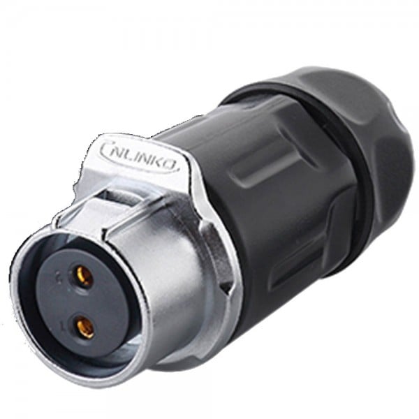 Conector Serie LP-20 Hembra 2 Pines Conector Soldar CNLINKO