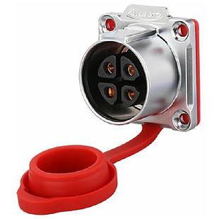 Conector Serie LP-24 Hembra 4 Pines Socket Soldar CNLINKO