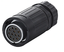 Conector Serie YA-20 hembra volante 12 Pines Soldar CNLINKO