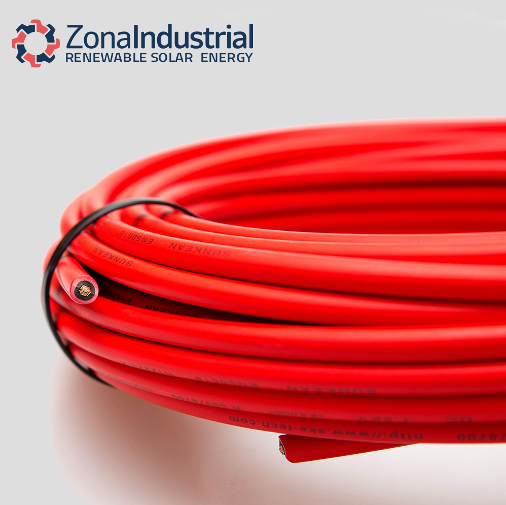 Cable solar Rojo 4mm² H1Z2Z2-K x 100mt