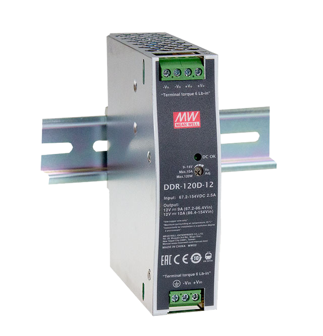 Conversor DC-DC riel DIN 120W DDR-120