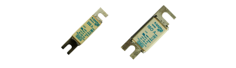 Fusible SIBA ultrarápido curva aR, tamaño NH000, 690V contactos DIN80