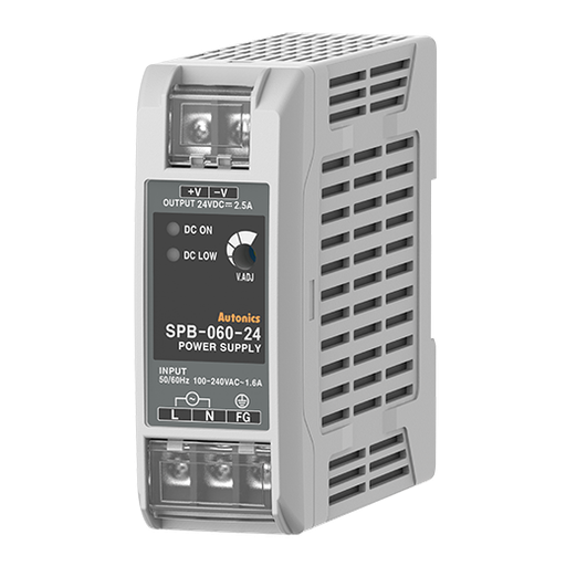 Fuente de poder, Riel Din , Salida 24 VCC, 60 W, 2.5 Amp, Entrada 100-240 VCA 50/60 Hz