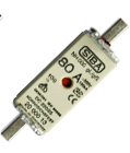 Fusible NH00 curva aM (Lenta); marca SIBA; 690V max.