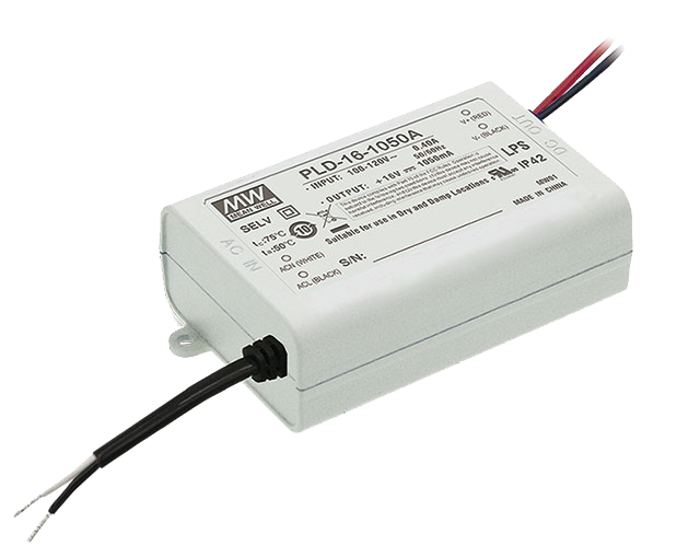 Driver LED plástico corriente PFC 16W PLD-16
