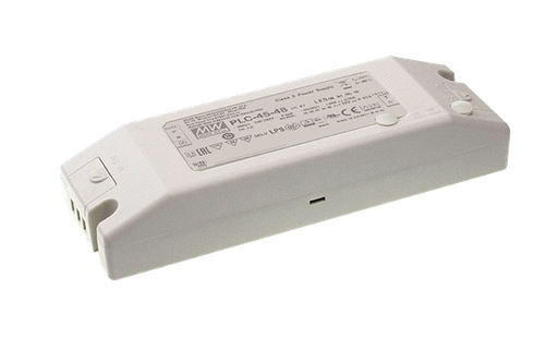 Driver LED plástico voltaje PFC 45W PLC-45