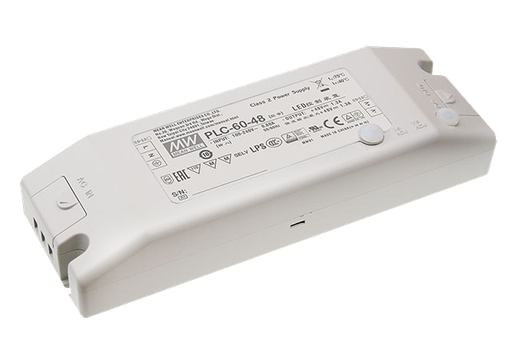 Driver LED plástico voltaje PFC 60W PLC-60