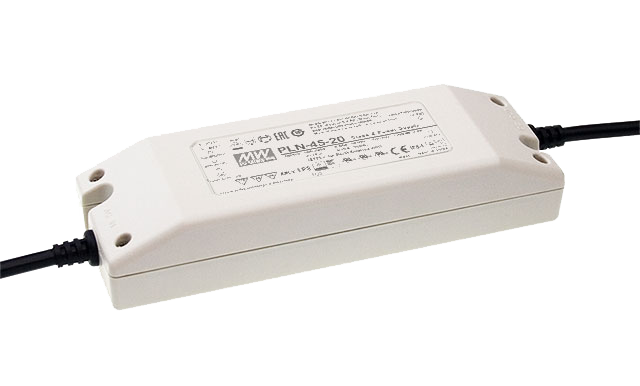 Driver LED plástico voltaje PFC 45W PLN-45