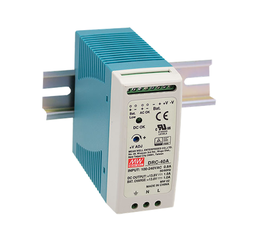 Fuente de poder riel DIN con UPS 40W DRC-40