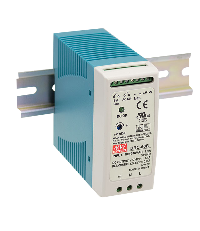 Fuente de poder riel DIN con UPS 60W DRC-60