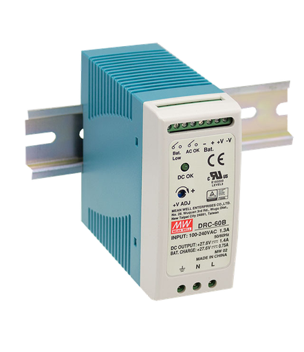 Fuente de poder riel DIN con UPS 60W DRC-60