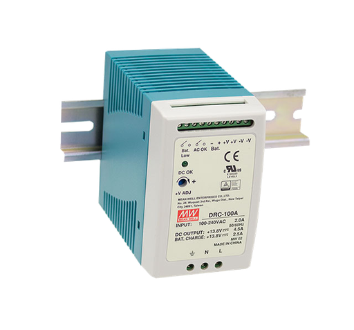 Fuente de poder riel DIN con UPS 100W DRC-100