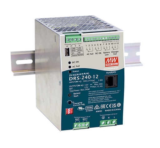 Fuente de poder riel DIN con UPS 240W DRS-240