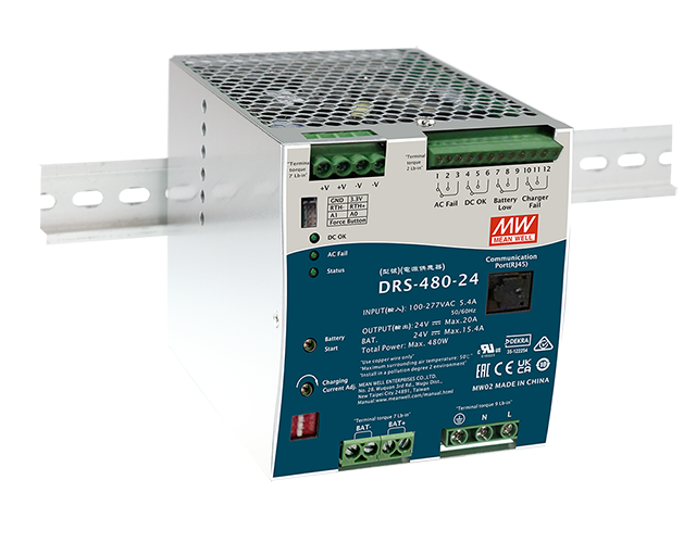 Fuente de poder riel DIN con UPS 480W DRS-480