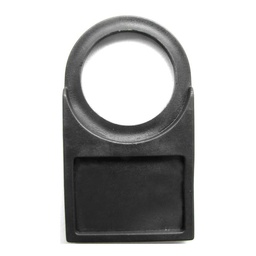 Identificador plástico con porta etiqueta para botón P20/M20