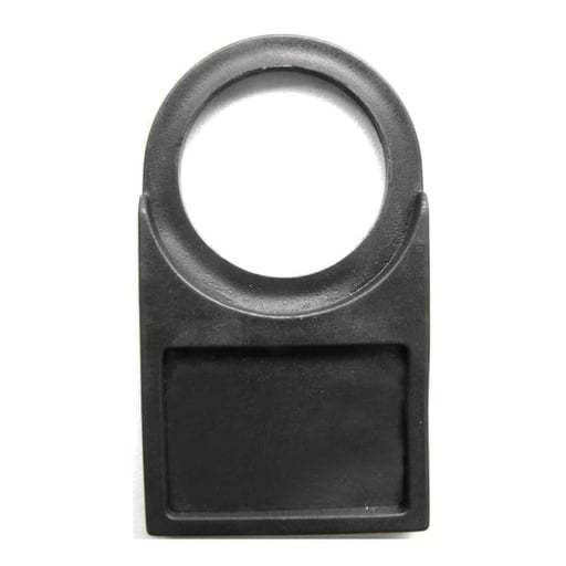 Identificador plástico con porta etiqueta para botón P20/M20