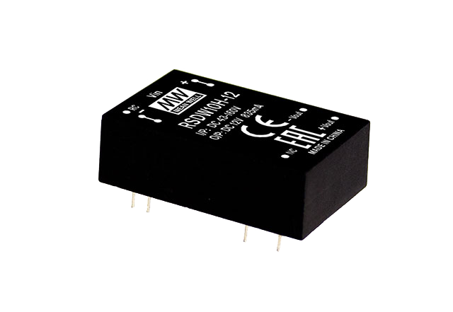 Conversor DC-DC módulo DIP ferroviario Vin 43 a 160VDC 10W RSD-RDDW10