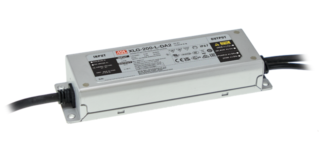 Driver LED metal de potencia DALI-2 200W XLG-200-DA2