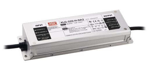 Driver LED metal de potencia DALI-2 PFC 320W XLG-320-DA2