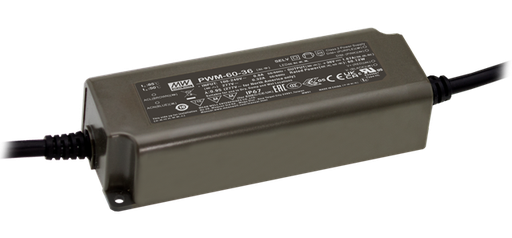 Driver LED plástico voltaje flicker PFC opción DALI DALI-2 60W PWM-60