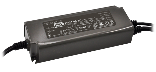 Driver LED plástico voltaje flicker PFC opción DALI DALI-2 90W PWM-90