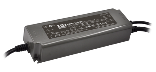 Driver LED plástico voltaje flicker IP67 PFC opción DALI DALI-2 120W PWM-120