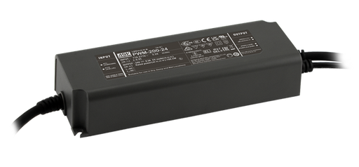 Driver LED plástico voltaje flicker IP67 PFC opción DALI DALI-2 200W PWM-200