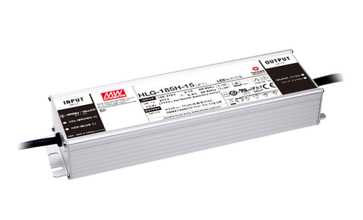 Driver LED carcasa metálica voltaje 185W HLG-185H