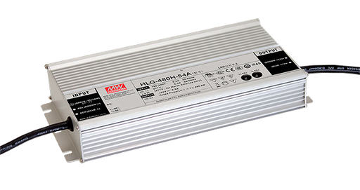 Driver LED carcasa metálica voltaje 480W HLG-480H