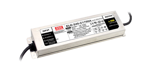 Driver LED carcasa metálica corriente PFC opcional DALI 240W ELG-240-C