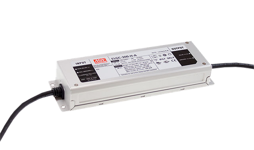 Driver LED carcasa metálica potencia PFC opcional DALI 300W ELGC-300