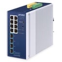 Switch Ethernet Administrado Industrial L2/L4 de 8 Puertos 10/100/1000T + 4 Puertos 10G SFP+