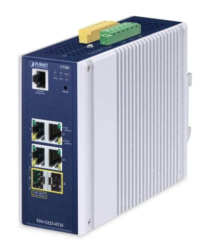 Switch Ethernet TSN Administrado SFP Industrial L2+ de 4 Puertos 10/100/1000T + 2 Puertos 1G/2.5G