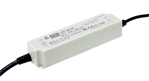 Driver LED plástico voltaje PFC IP67 40W LPF-40