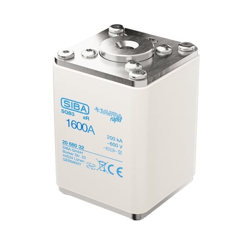 Fusible SIBA ultrarrápido aR 690V SQB3 rosca M12